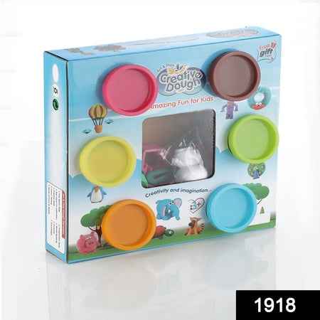 1918 Non-toxic Creative 50 Dough Clay Mould 5 Different Colors (Pack Of 6 Pcs)