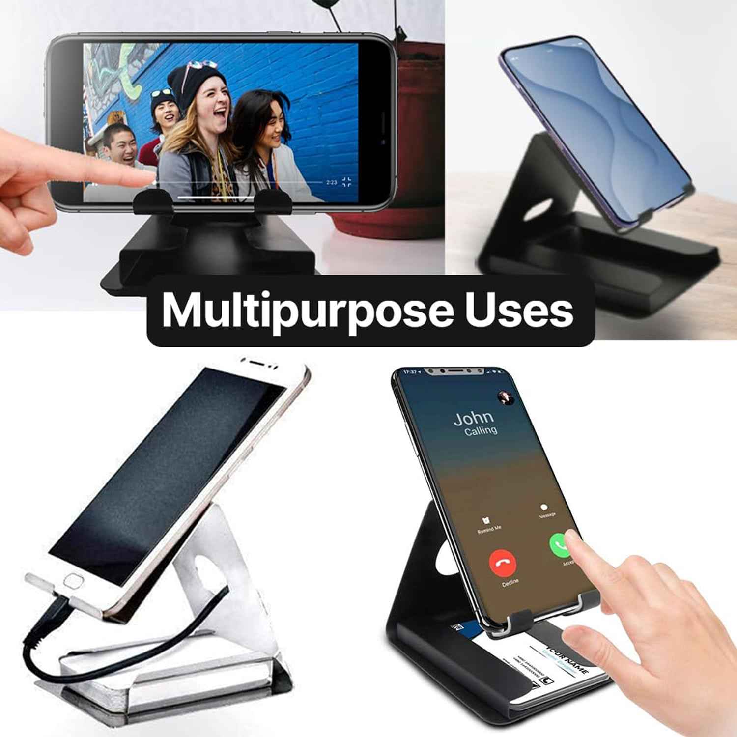 Premium Small Desktop Mobile Phone Stand Holder For Smartphones (1 Pc)