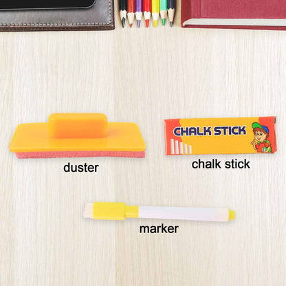 2-in-1 Double-sided Write And Wipe Educational Drawing Board For Kids (1 Set)