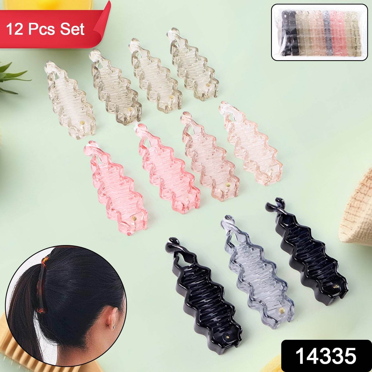 Plastic Hair Claw Clips Strong Clips (12 Pc  Mix Color) Hair Accessories - Best Deals at BeSh Deals®