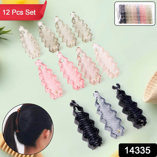 Plastic Hair Claw Clips Strong Clips (12 Pc  Mix Color) Hair Accessories - Best Deals at BeSh Deals®