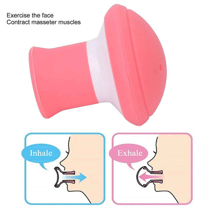 6104 Silicone Facial Jaw Exerciser Breathing Type Face Slimmer Breathing Type Face Slimmer Face Lift Inhaling  Exhaling Tool Look Younger And Healthier - Helps Reduce Stress And Cravings