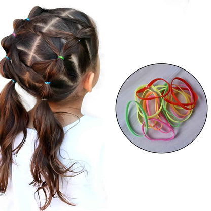 Kids Hair Bands Rubber Bands  Cute Hair Clips In Storage Box (Mix Design  1 Set)