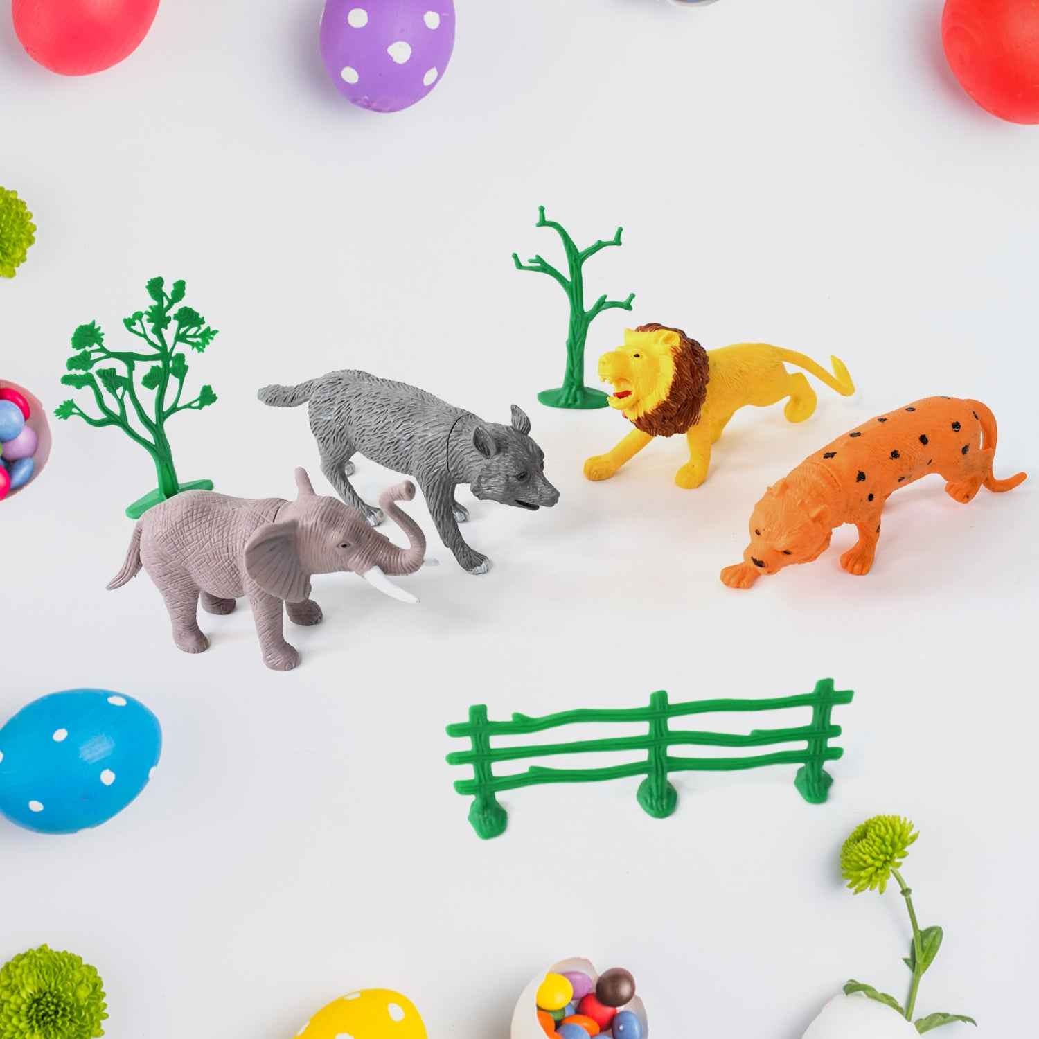 Ttg Small Wild Animal Toy Set For Kids (Pack Of 4 Animals)