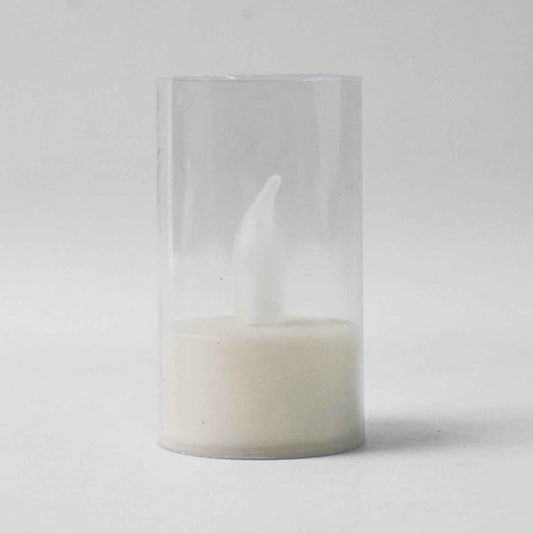 Flameless Candles With Transparent Plastic Covers Set Of 24 Pcs Led