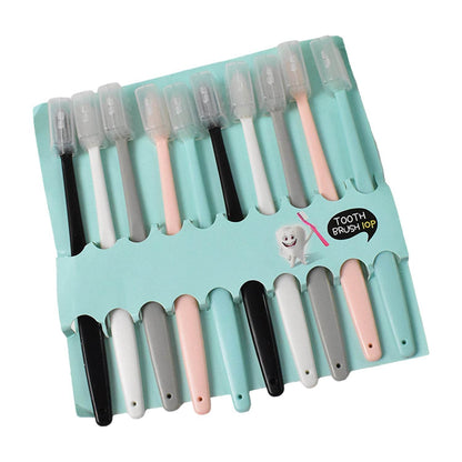 Kids Adults Ultra Soft-bristled Toothbrush With Cover (10 Pcs Set) - Best Deals at BeSh Deals®