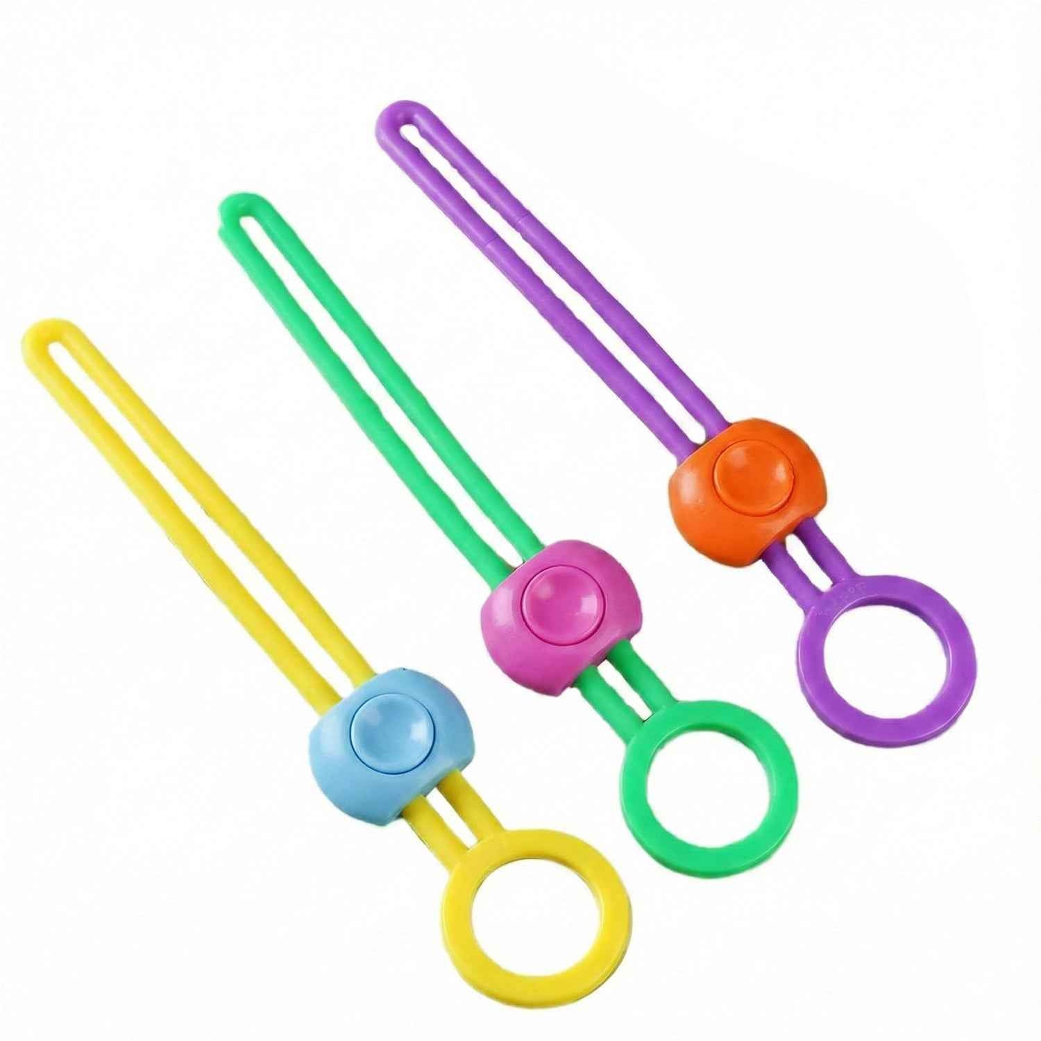 Reusable Silicone Food Bag Sealing Clips With Lock For Kitchen Storage ( 3 Pc)