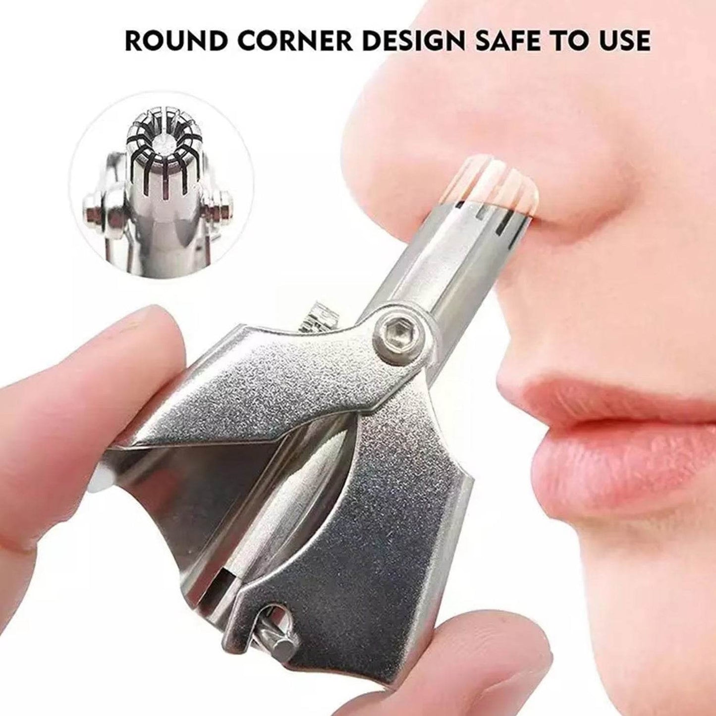 Nose Hair Clipper Stainless Steel Hair Remover (1 Pc  With Brush  Plastic Case) - Best Deals at BeSh Deals®