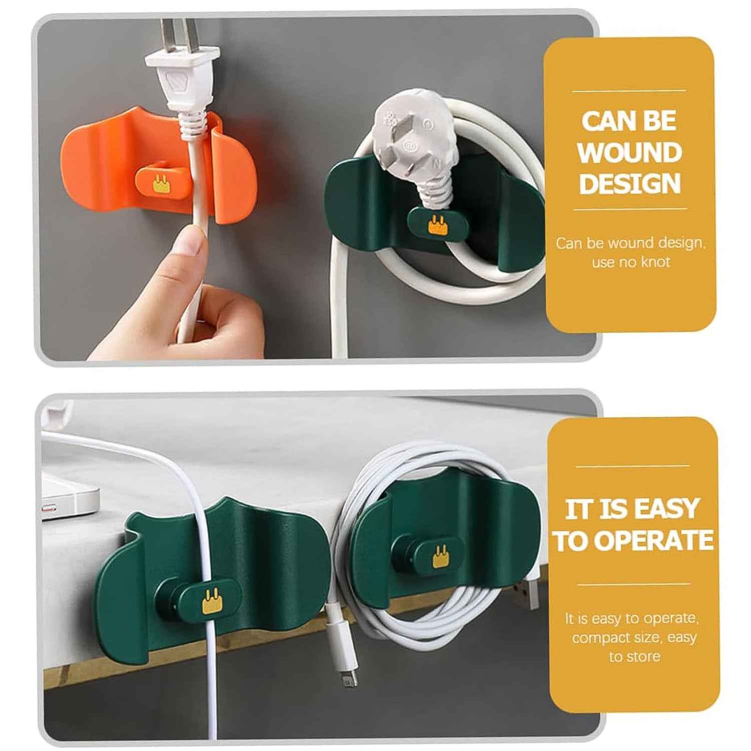 Wall Mounted Plug Holder Hook (1 Pc)