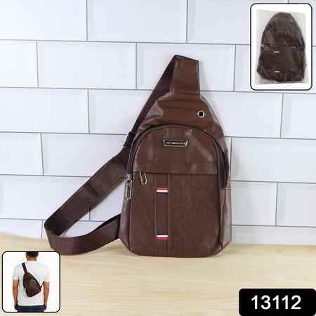 13112 Waterproof Anti Theft Cross-body Fanny Pack Waist Bag Shoulder Bags Chest Men Casual Fashion Usb Charging Earphone Hook Sling Travel Bag (1 Pc)