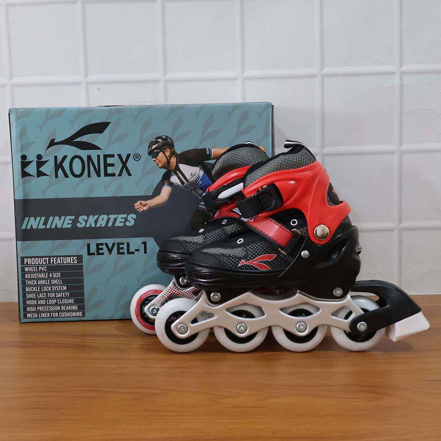 Professional Adjustable Inline Skates For Kids And Adults (Medium  1 Pair)