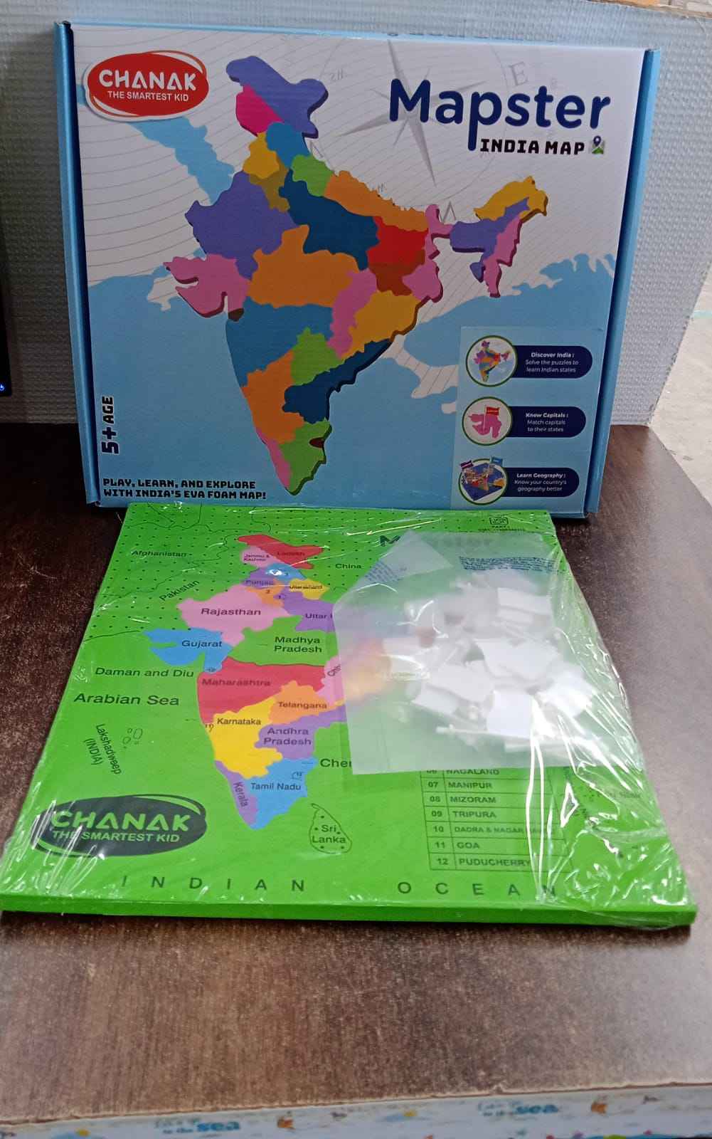 Aditi Mapster India Map Eva Foam Puzzle Set