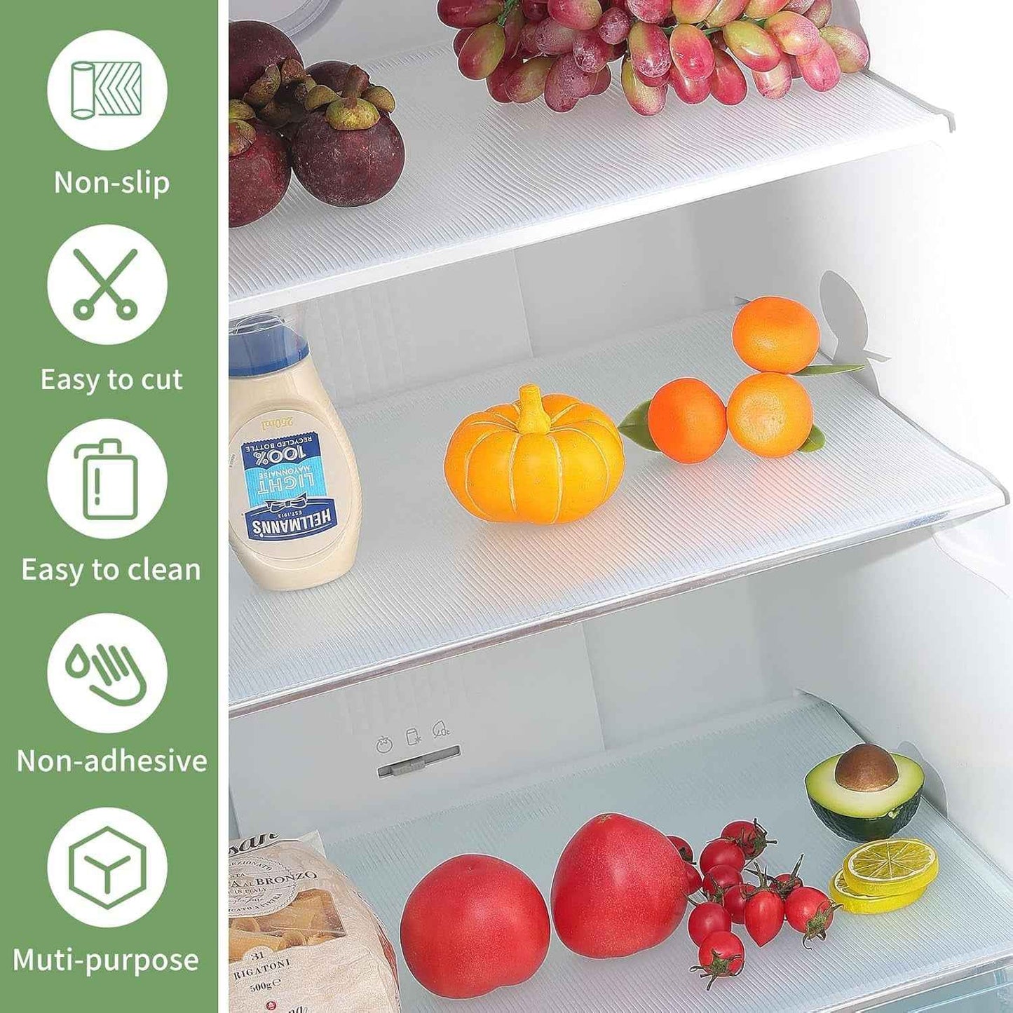 Transparent Plastic Fridge Mat 45  29 Cm (1 Pc)