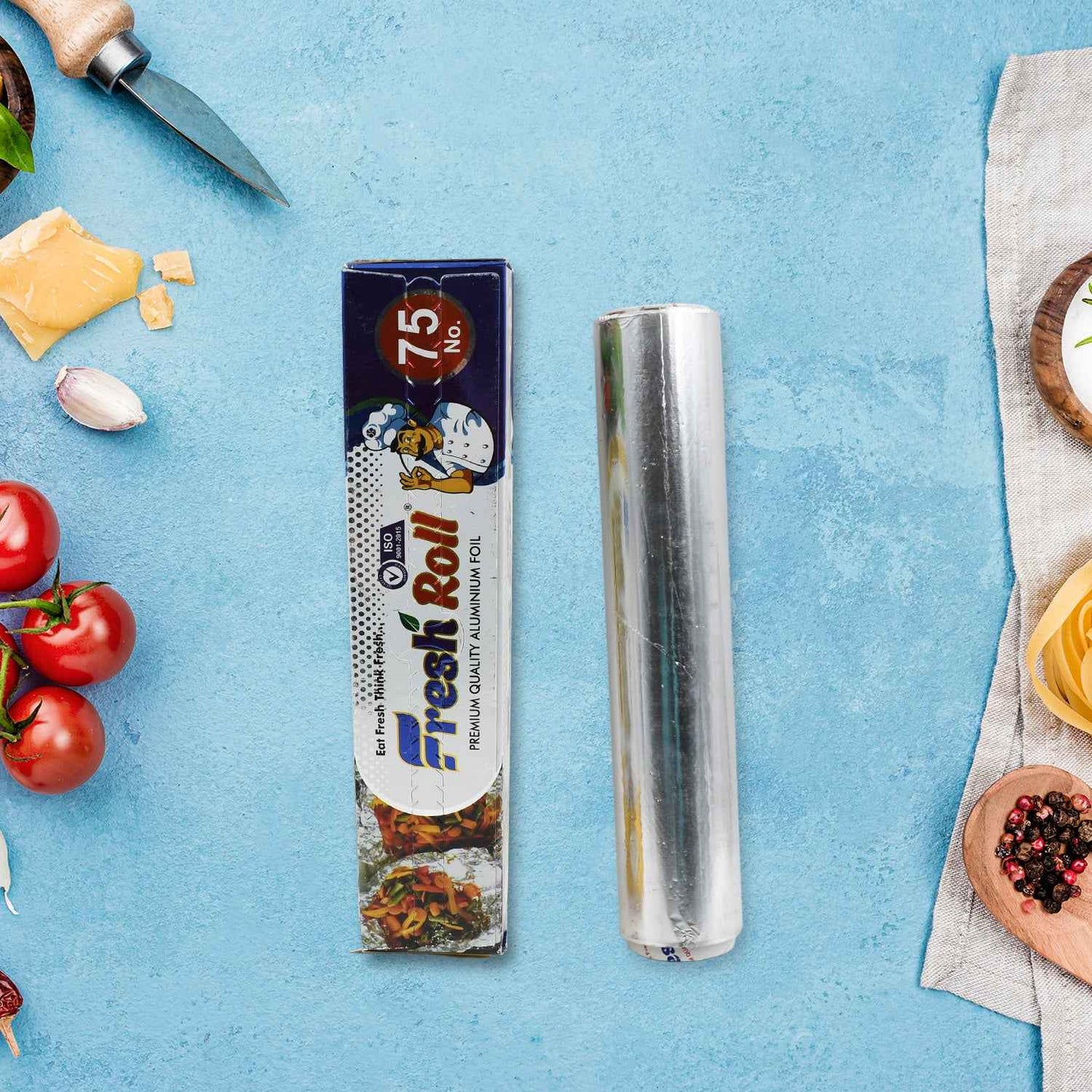 Premium Quality Aluminum Foil Roll Heavy Duty Non Stick Thick Aluminum Foil Sheet Baking Grilling Tool Width 295Mm (1Pc) - BeSh Deals®