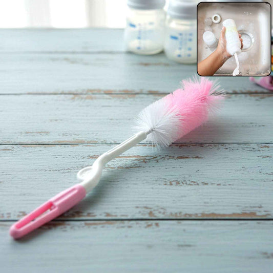 Bottle  Nipple Cleaning Brush With 360 Rotary Handle (1 Pc)