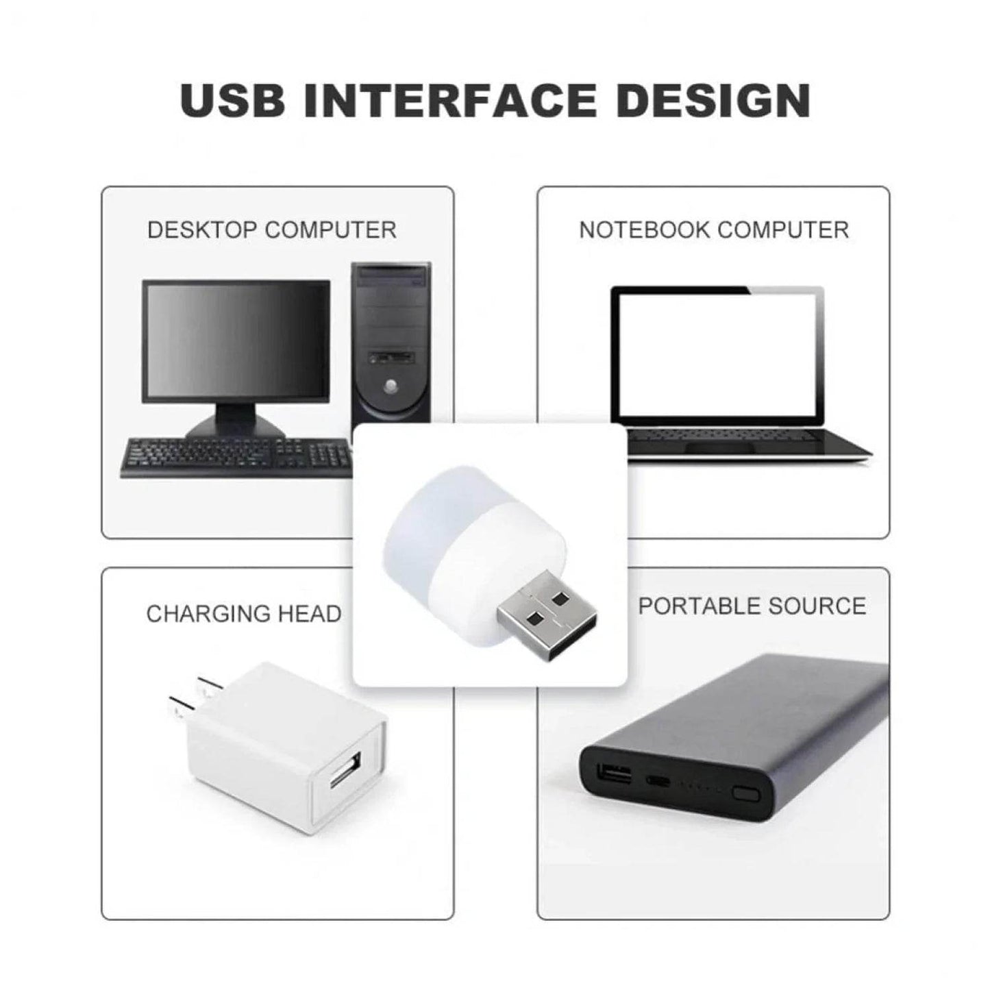 Usb Led Lamp Night Light Mini Portable For Pc And Laptop (5 Pcs  Mix Color) - Best Deals at BeSh Deals®