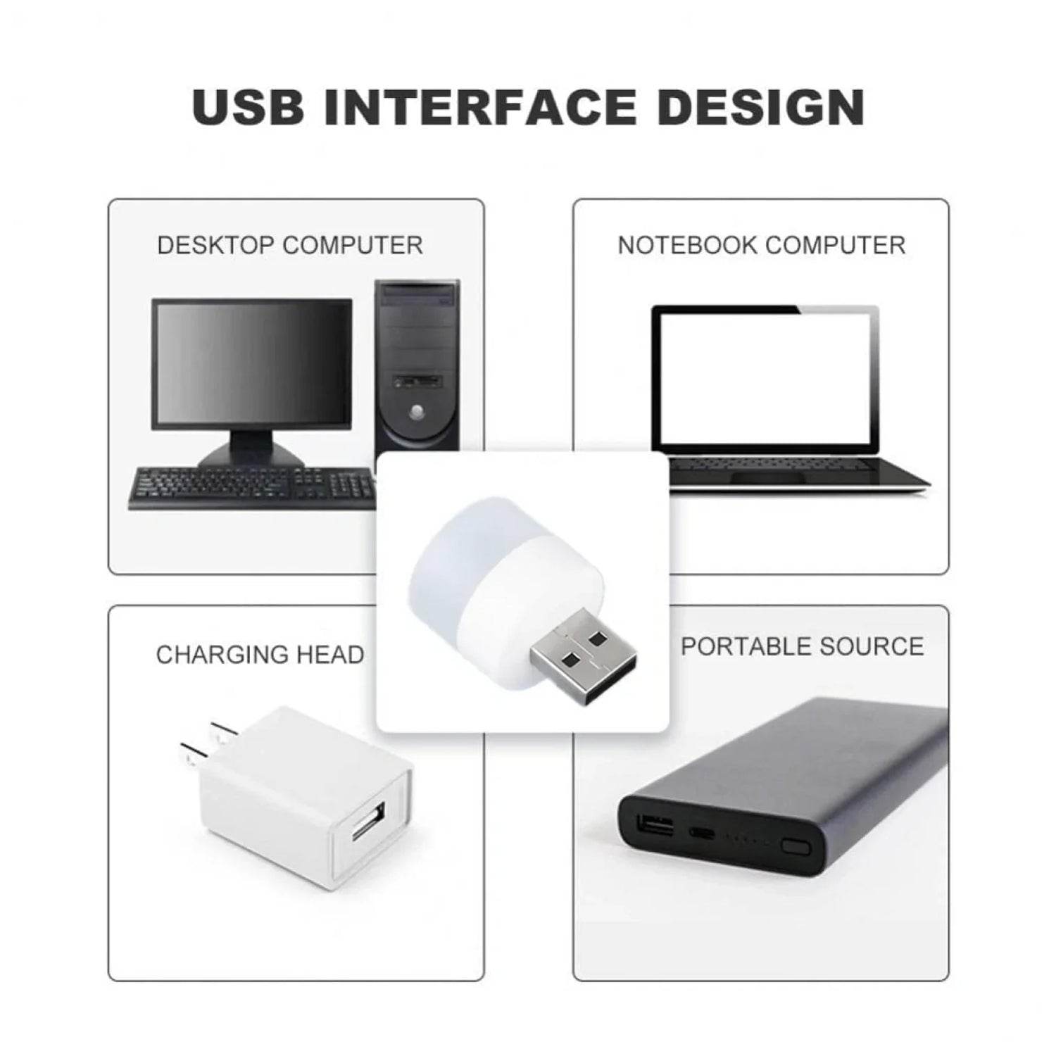 Usb Led Lamp Night Light Mini Portable For Pc And Laptop (5 Pcs  Mix Color) - Best Deals at BeSh Deals®