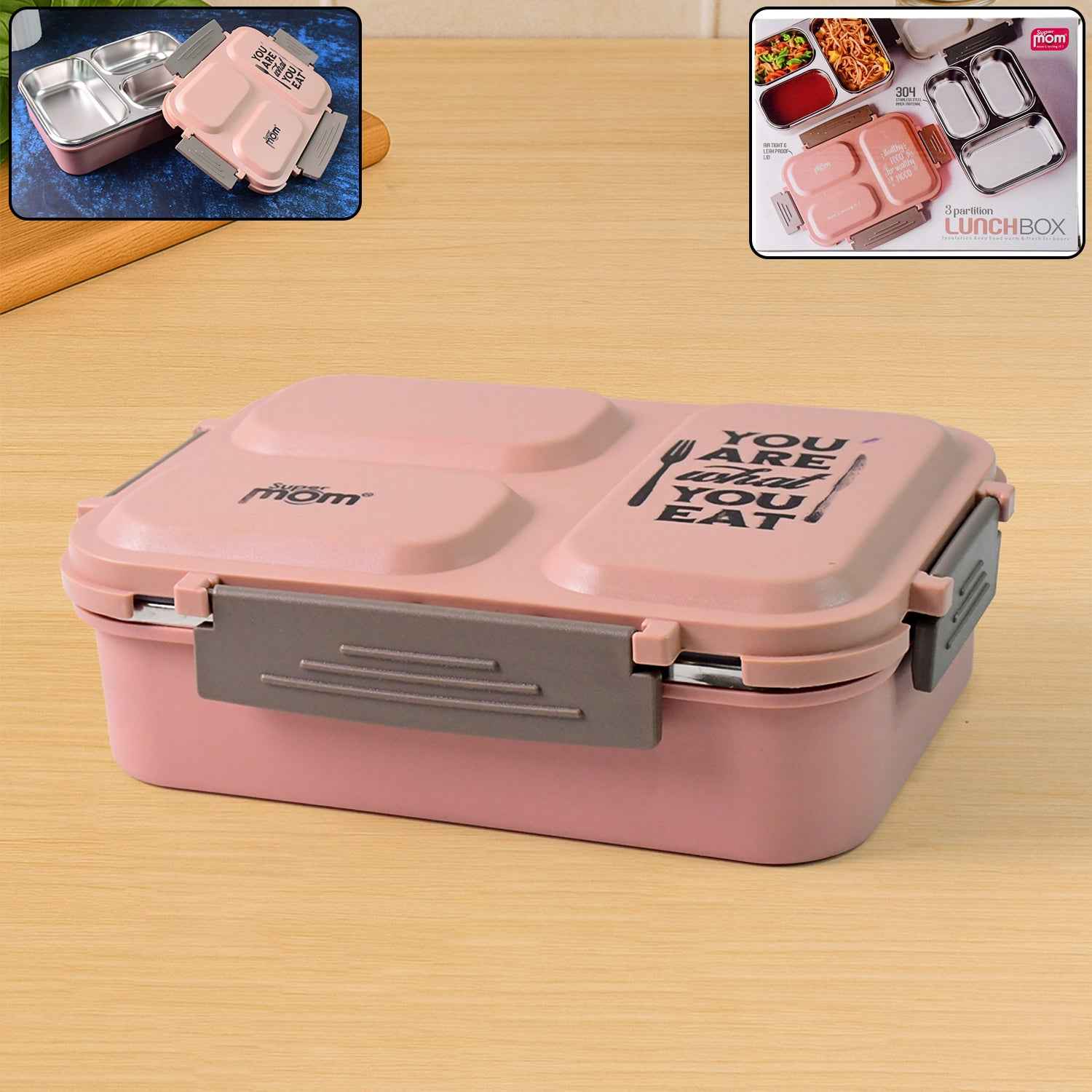 Supermom Premium Stainless Steel Inner Lunch Box (1 Pc) - BeSh Deals®