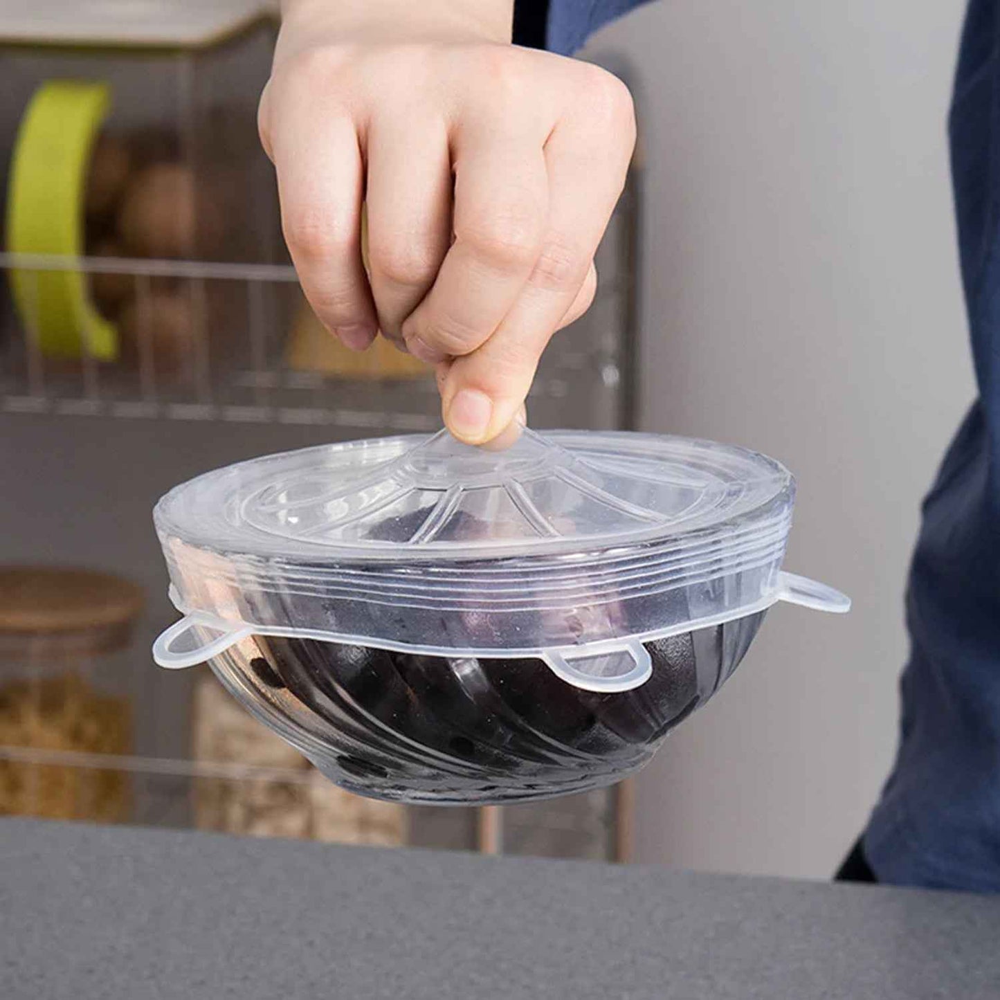 Reusable Stretchable Food Cover Set (6 Pc)