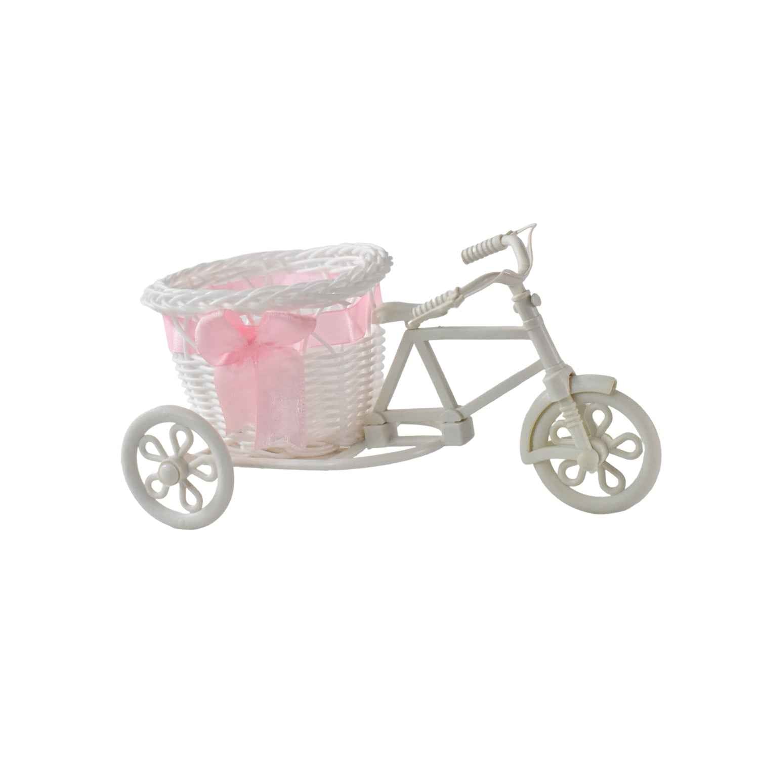 Plastic Cycle Flower Vases For Home Decor Bicycle Flower Pot Stand (1 Pc)