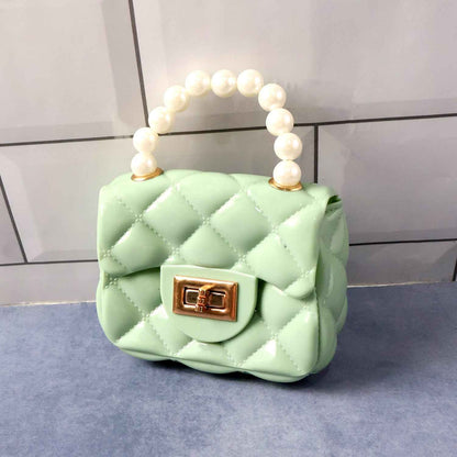 Elegant Quilted Mini Handheld  Sling Fashion Handbag (1 Pc)