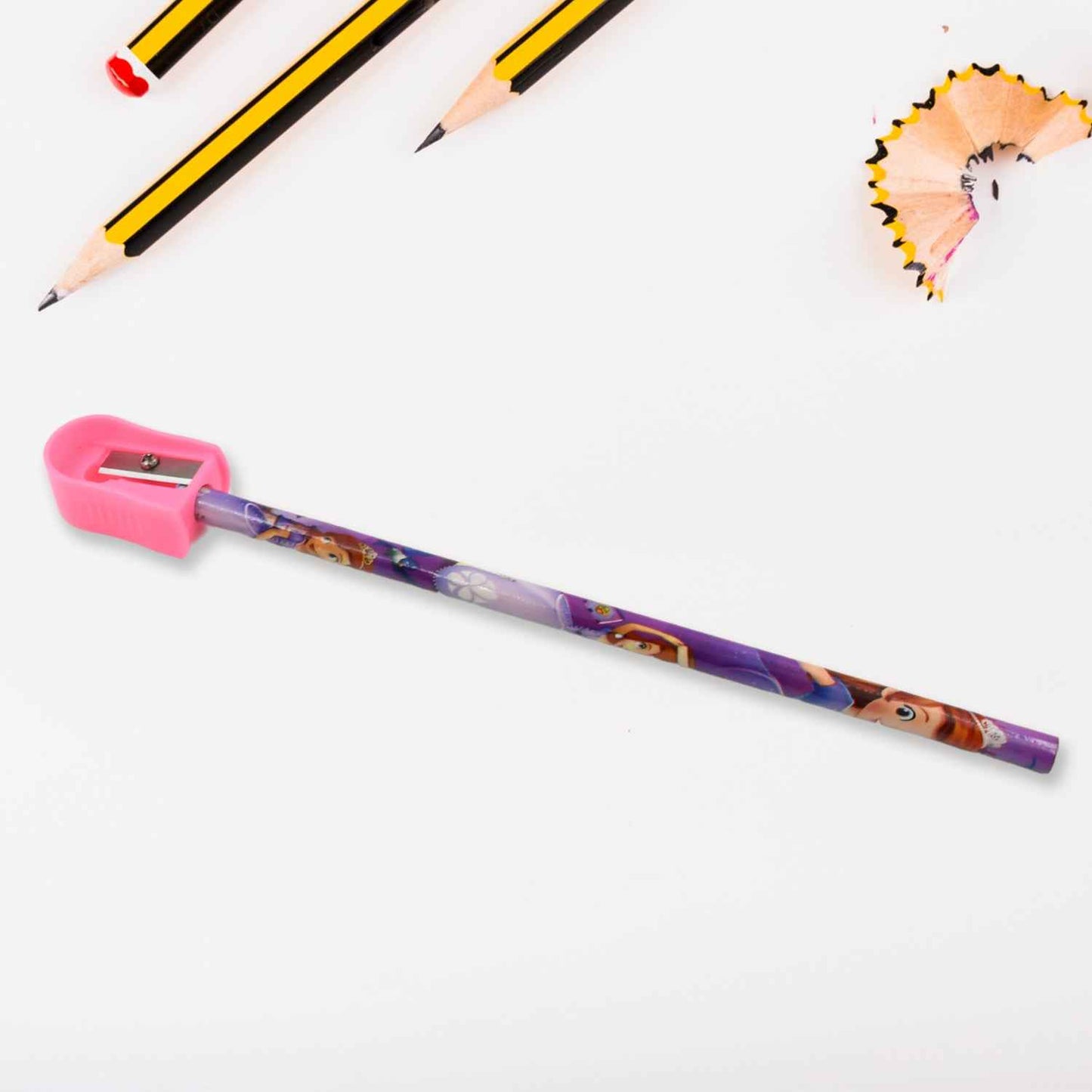 5 In 1 Mix Stationery Gift Set For Kids Stationary Set Including 2 Pencil Ruler Rubber Pencil Sharpener School Office Product Gift (5 Pcs Set)