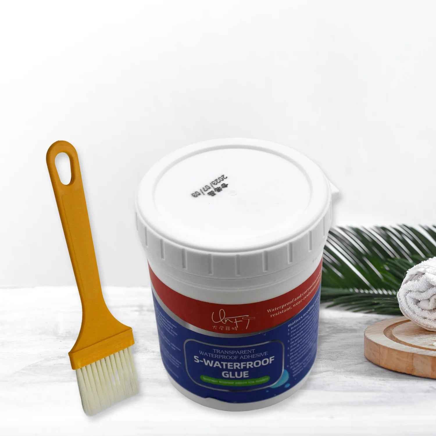 7935 Transparent Waterproof Glue 250g With Brush Leakage Protection Outdoor Bathroom Wall Tile Window Roof Anti-leakage Agent Sealant Glue Roof Sealant Waterproof Gel