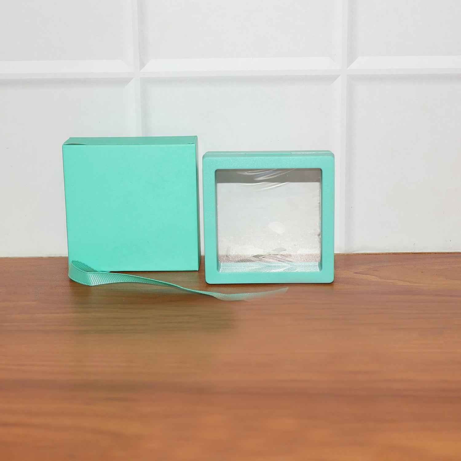 Transparent Jewellery Display Box (7x7 Cm  1 Pc)