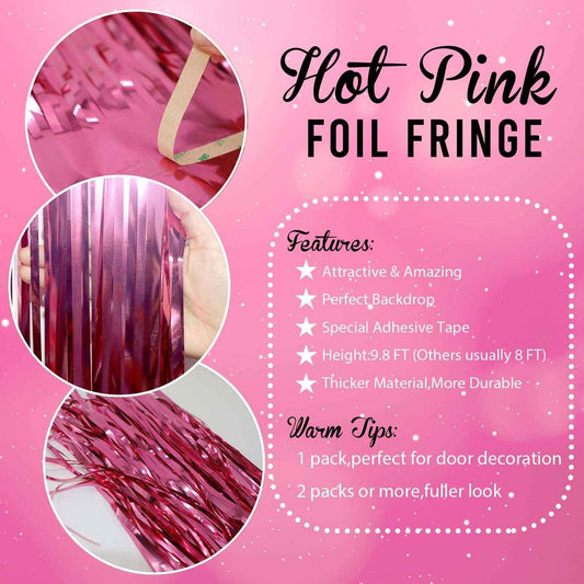 Decorative Foil Fringe Curtain For Birthday  Party Decoration