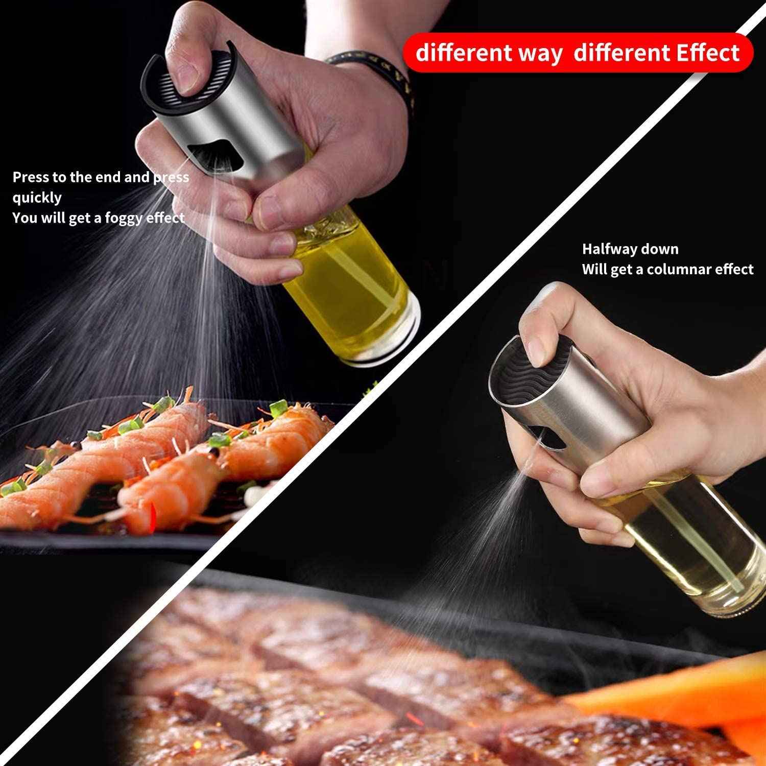 7126 Oil Sprayer Dispenser Oil Versatile Glass Spray Bottle For Cooking  Multi Use Bottle