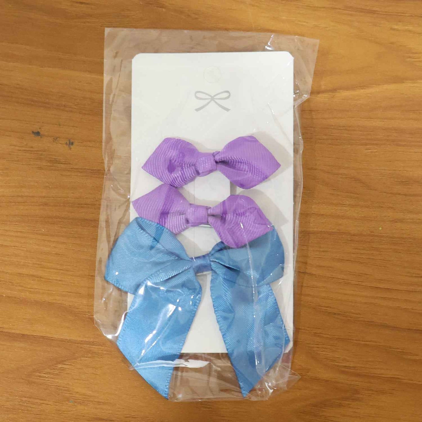 Elegant Satin Ribbon Bow Hair Clips Set (3 Pc)
