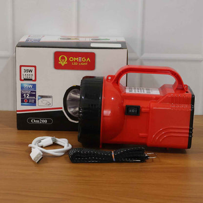 Omega 35w High Power Rechargeable Led Emergency Laser Light (1 Pc 35w)