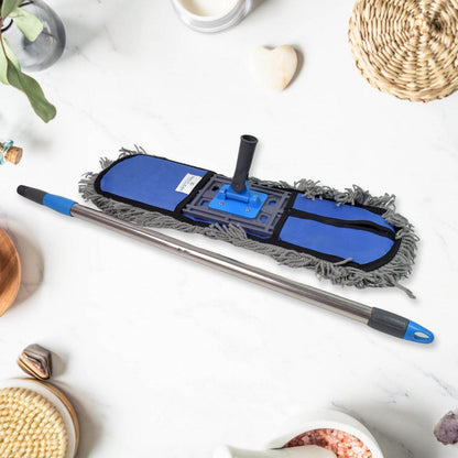 Wet And Dry Cotton Pad Floor Mop With Long Aluminium Handle (1 Pc  Large) - Best Deals at BeSh Deals®