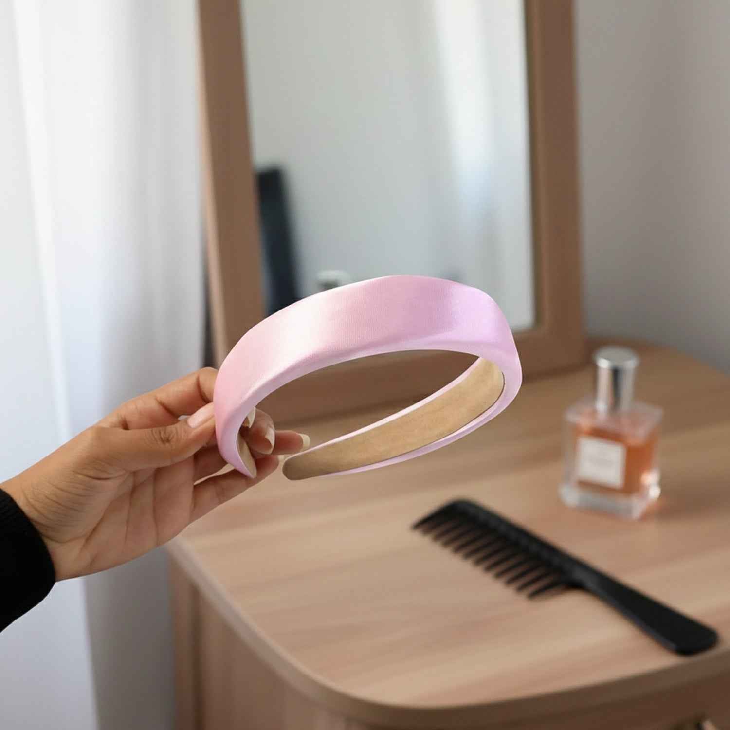 Elegant Padded Satin Finish Hairband (1 Pc)