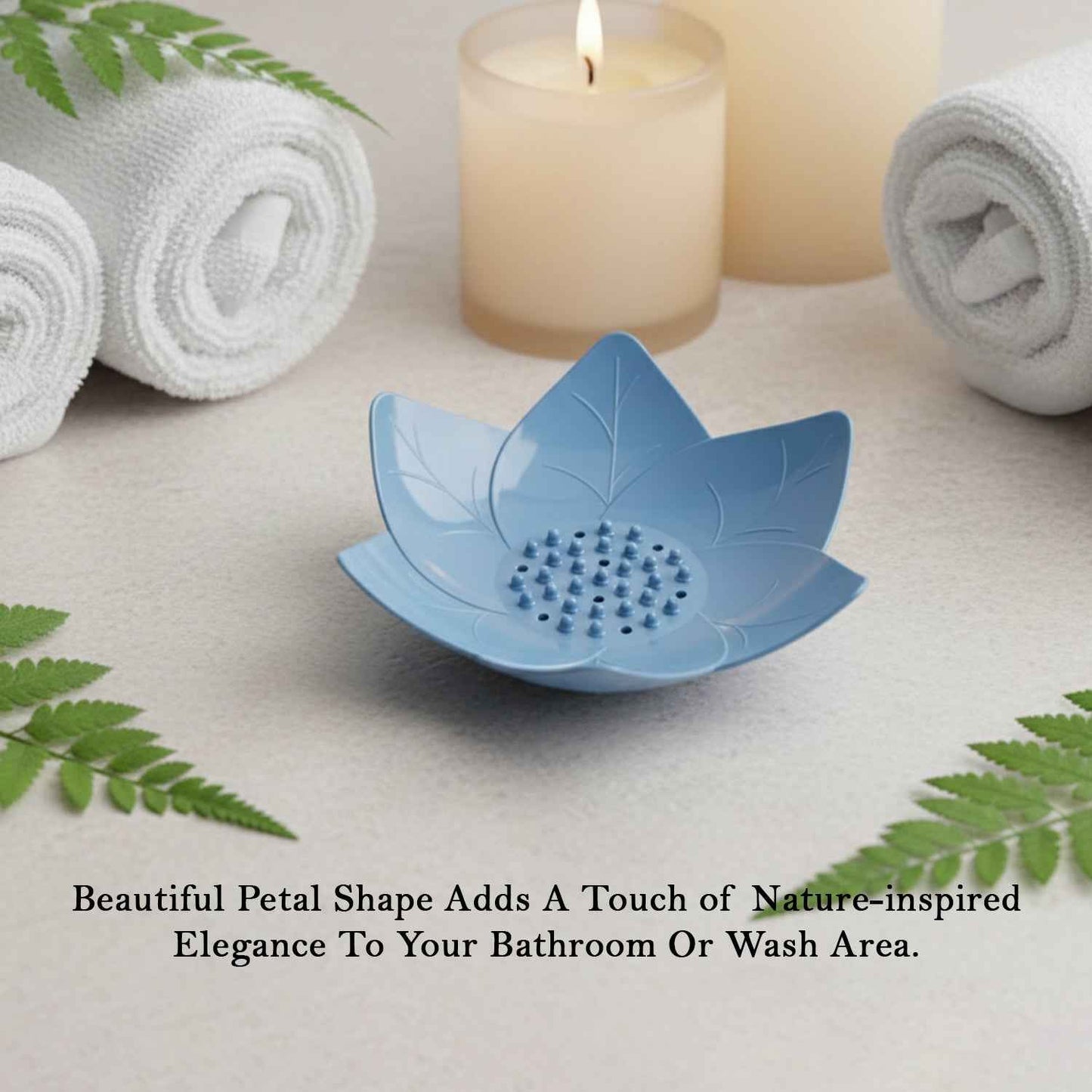 Supermom 3-piece Lotus Blossom Design Soap Holder Set
