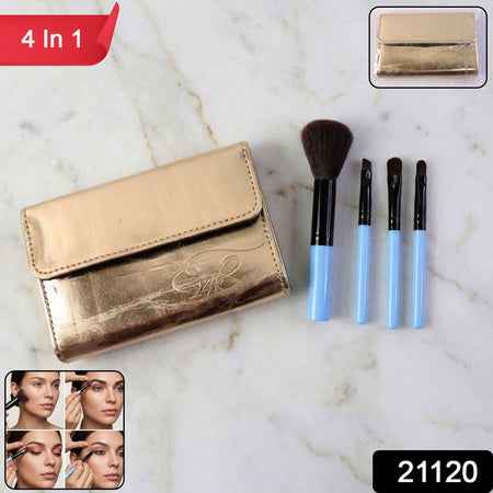 4-in-1 Professional Makeup Brush Set (1 Pc)