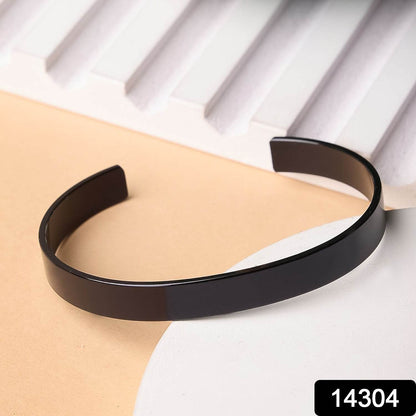 Stylish Black-plated Stainless-steel Kada (1 Pc) - Best Deals at BeSh Deals®