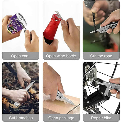 Stainless Steel 8-in-1 Multipurpose Pocket Tool Kit