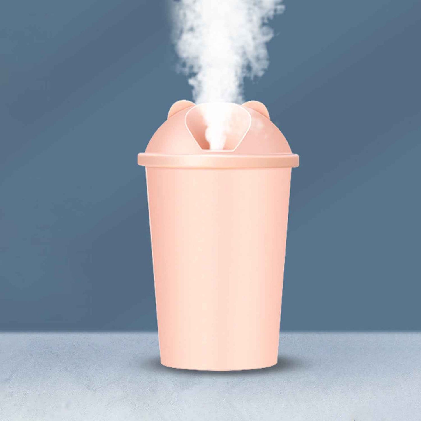 Cute Bear Shape Usb Humidifiers Cup (1 Pc  Multicolor Light)
