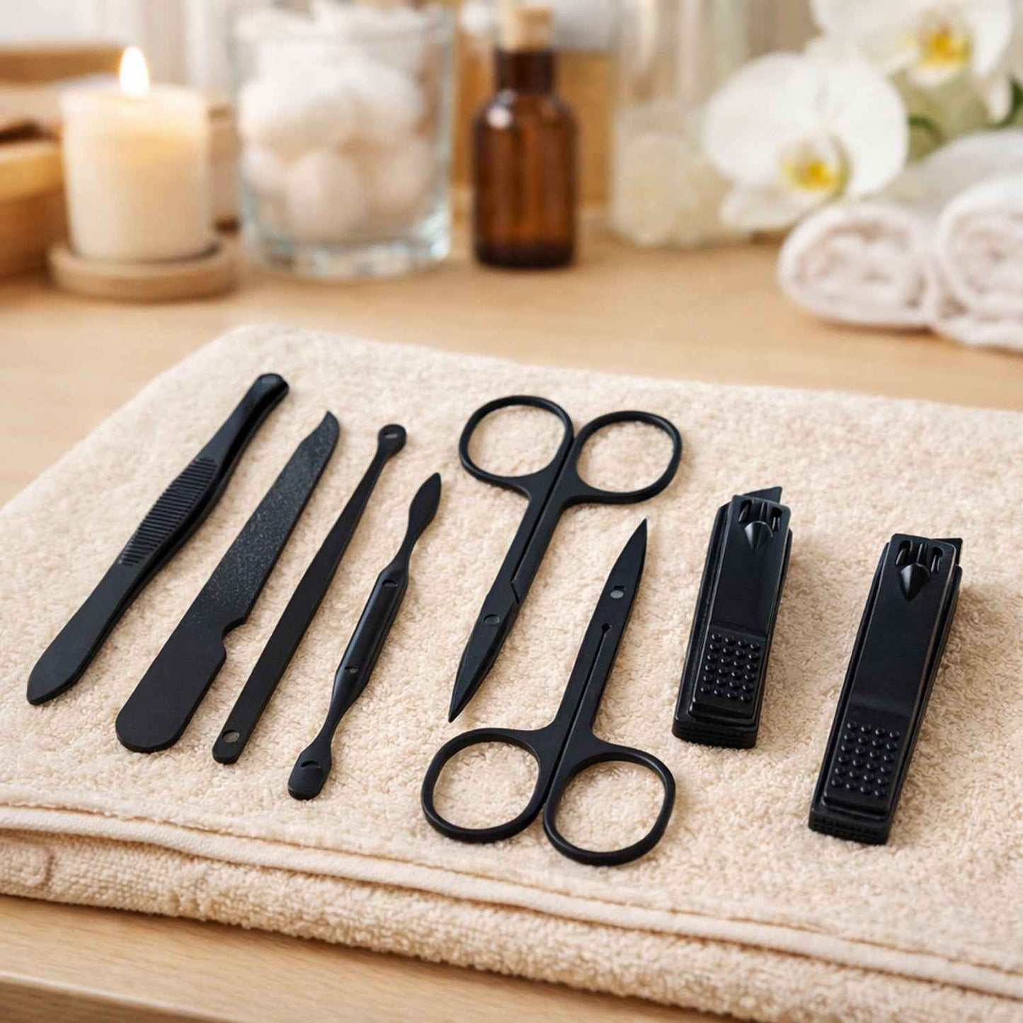 7 In 1 Premium Manicure Pedicure Grooming Kit (Mix Design)