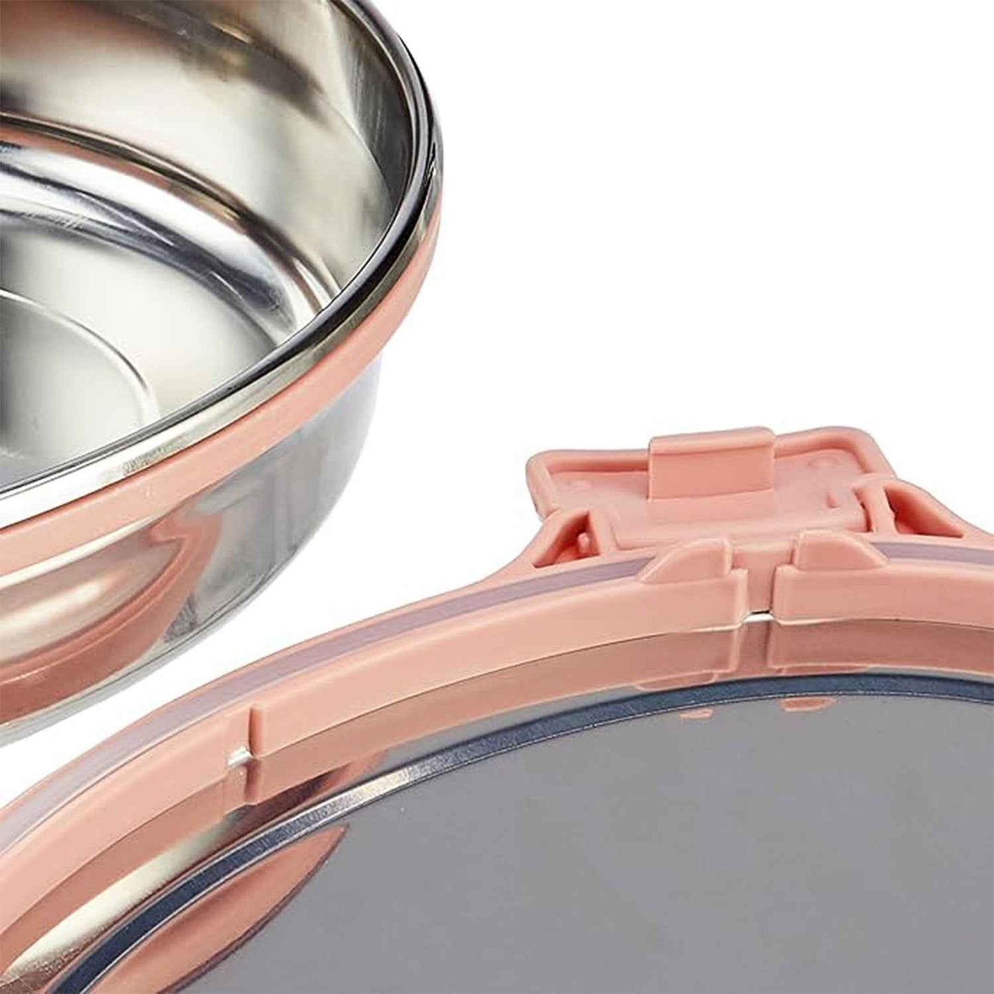 Ganesh Classy 2 Piece Stainless Steel Lunch Box Set - BeSh Deals®