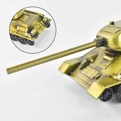 Retro Iron Art Tank Model Nostalgia Tank Crafts Home Decor Ornament Desktop Decorations For Office Living Room Childrens Room Gift (Metal)
