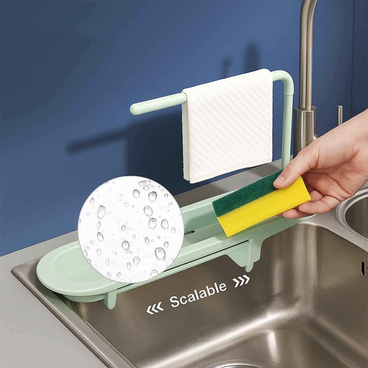 Plastic Telescopic Sink Storage Rack