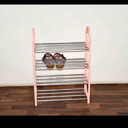 9392 Shoes Storage Shelf 4 Layer Spacesaving Shoes Show Rack Folding Shoe Rack Standing Shoe Rack Diy Shoes Storage Shelf Home Organizer For Bedroom Hallway And Closet Shoe Storage