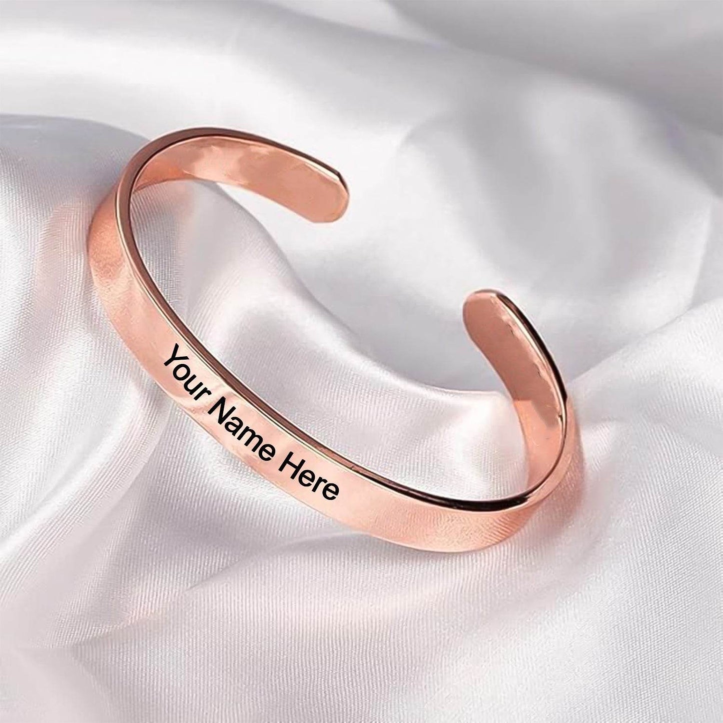 Customized  Personalized Stylish Kada Bracelet (1 Pc  Rose Gold Copper) - Best Deals at BeSh Deals®