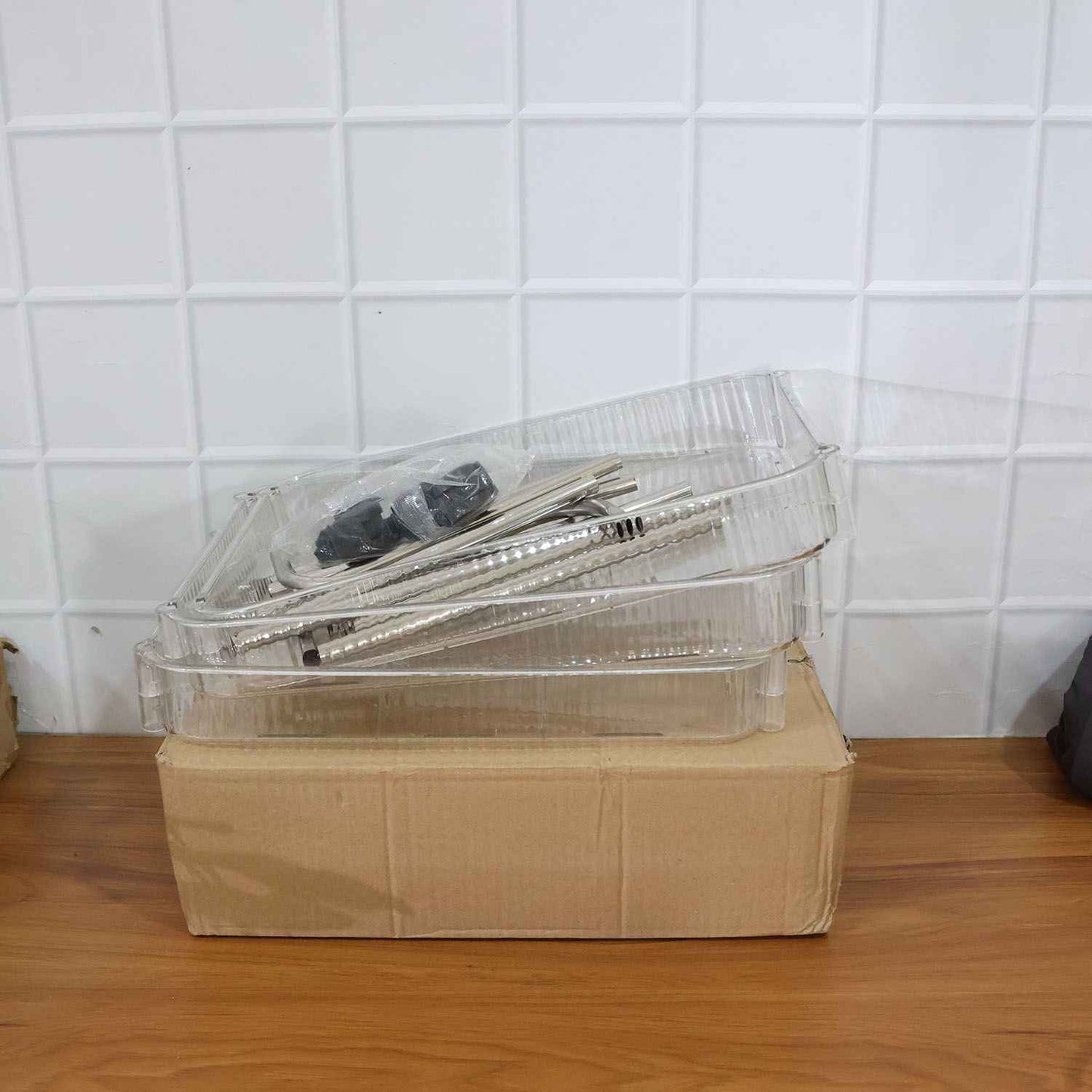 3 Layer Multipurpose Storage Trolley With Wheels