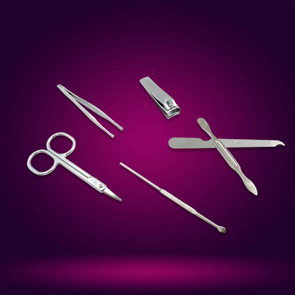 6729 Nail Scissors Professional Nail Clippers Kit Manicure Set 6 Pieces Top Grade Stainless Steel Grooming Kit For Travel Or Home Manicure Set (6 Pc Set) - Best Deals at BeSh Deals®