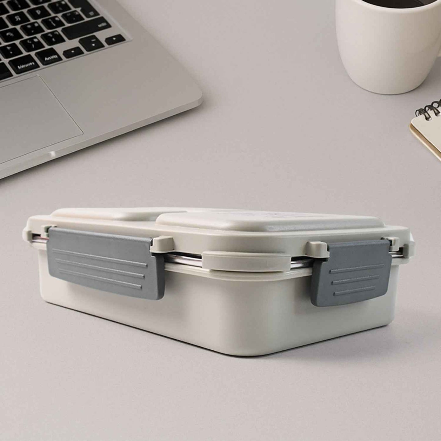 Lunch Box (200 Ml Each Container) With Attractive Stand - 4 Pcs