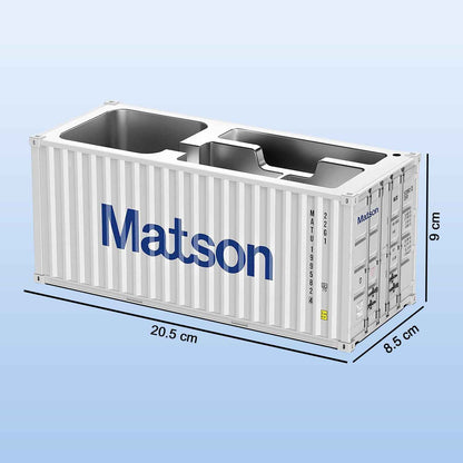 Container-style Multi-compartment Desk Organizer (1 Pc)