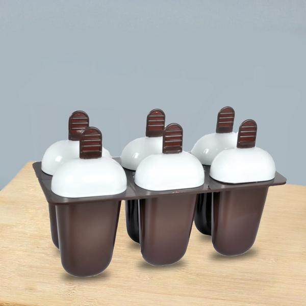 1148 Plastic Ice Candy Maker Kulfi Maker Moulds Set With 6 Cups (Multicolour) - Best Deals at BeSh Deals®